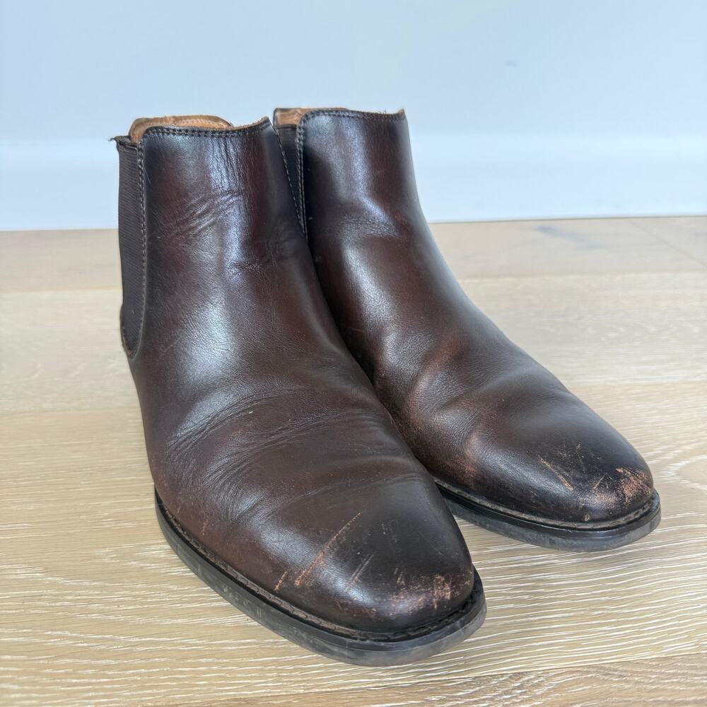 Gino Rossi Men's Brown Leather Chelsea Boots Sz EU 41 / US 8